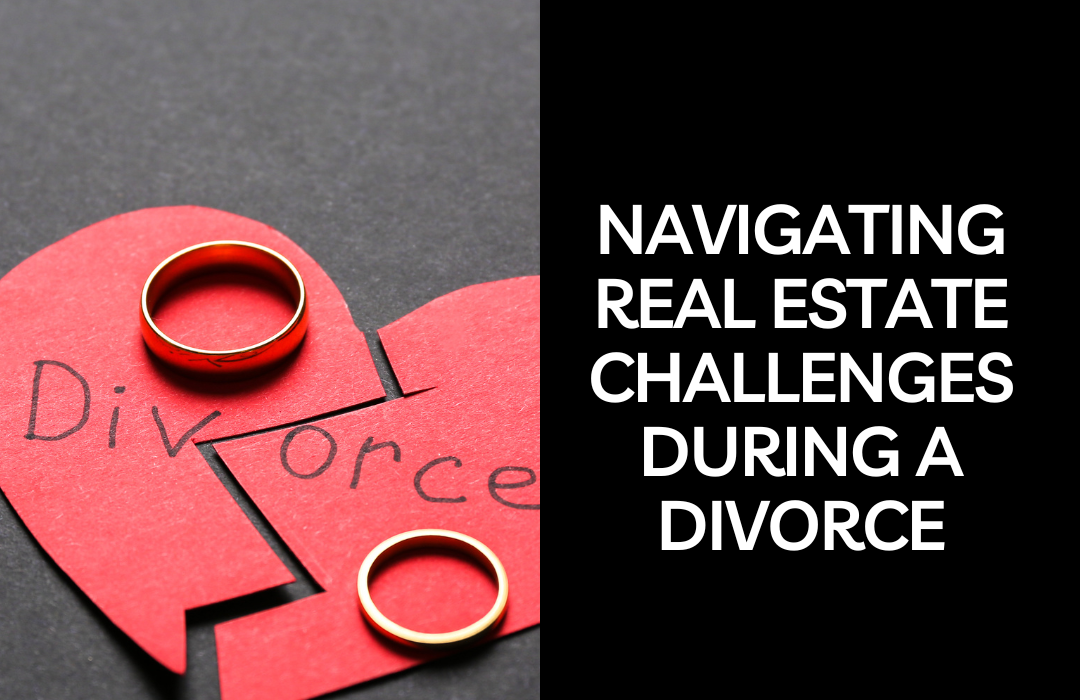 Picture of a broken heart with rings on each side, symbolizing the separation of divorce.