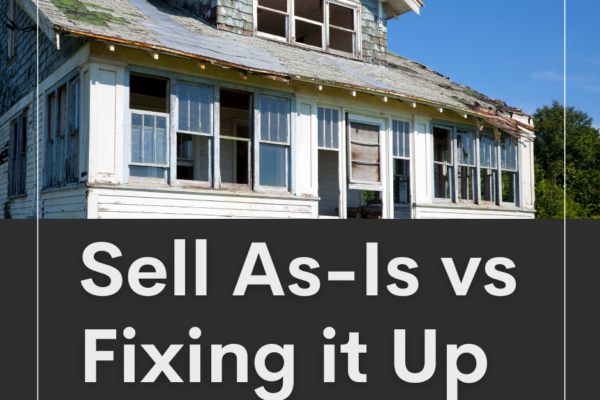 Alabama homeowner comparing options between selling house as-is for quick cash versus investing in repairs before selling