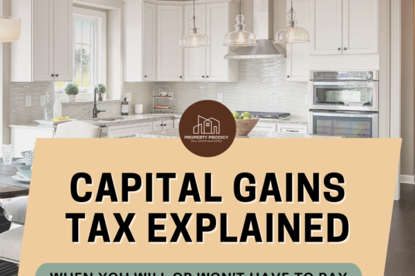 Image of a nice kitchen with the caption Capital gains tax explained